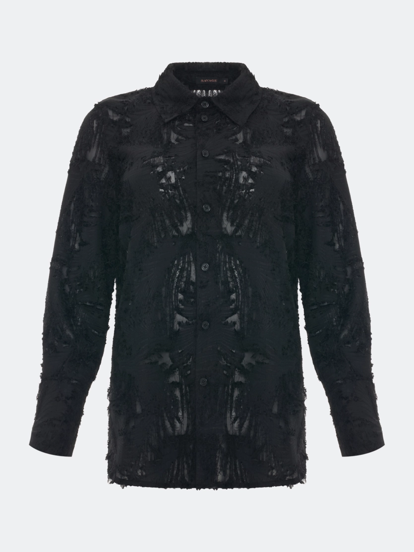 Блузка из фактурной ткани