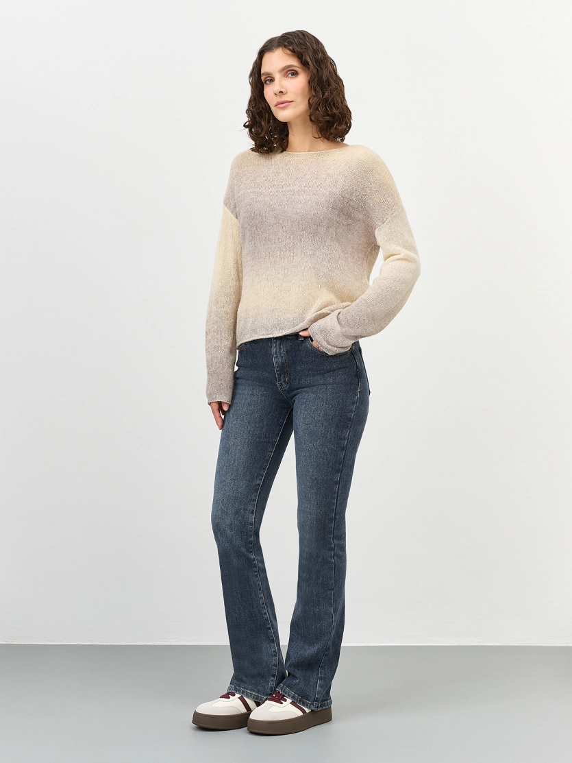 Джемпер с градиентным принтом