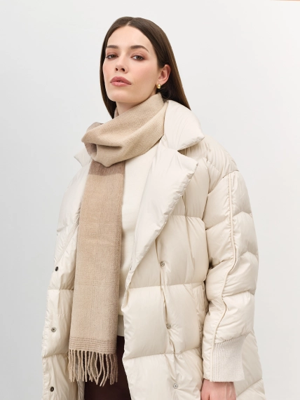 Шарф из 100% шерсти с клетчатым принтом