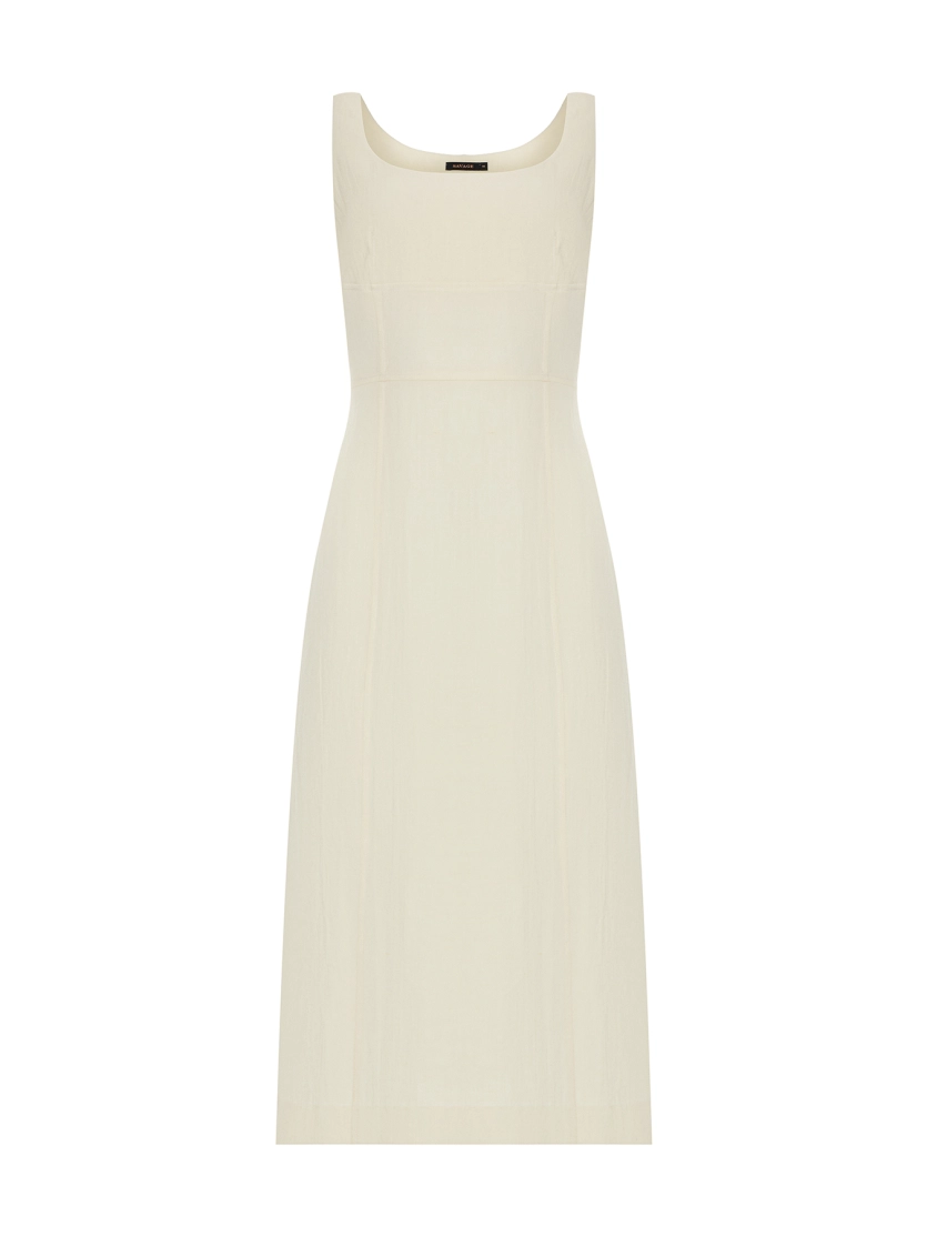 Платье-футляр из вискозы