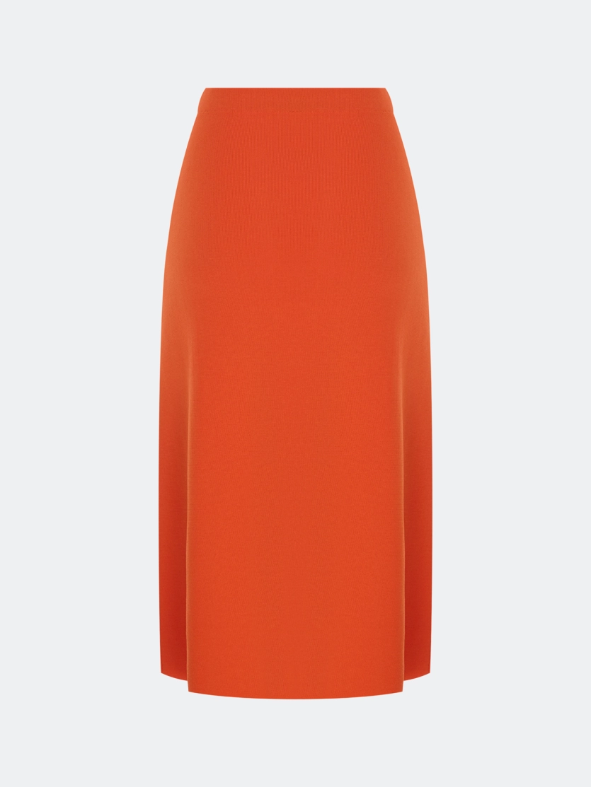 Вязаная юбка миди