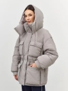 Светлая парка Oversize 