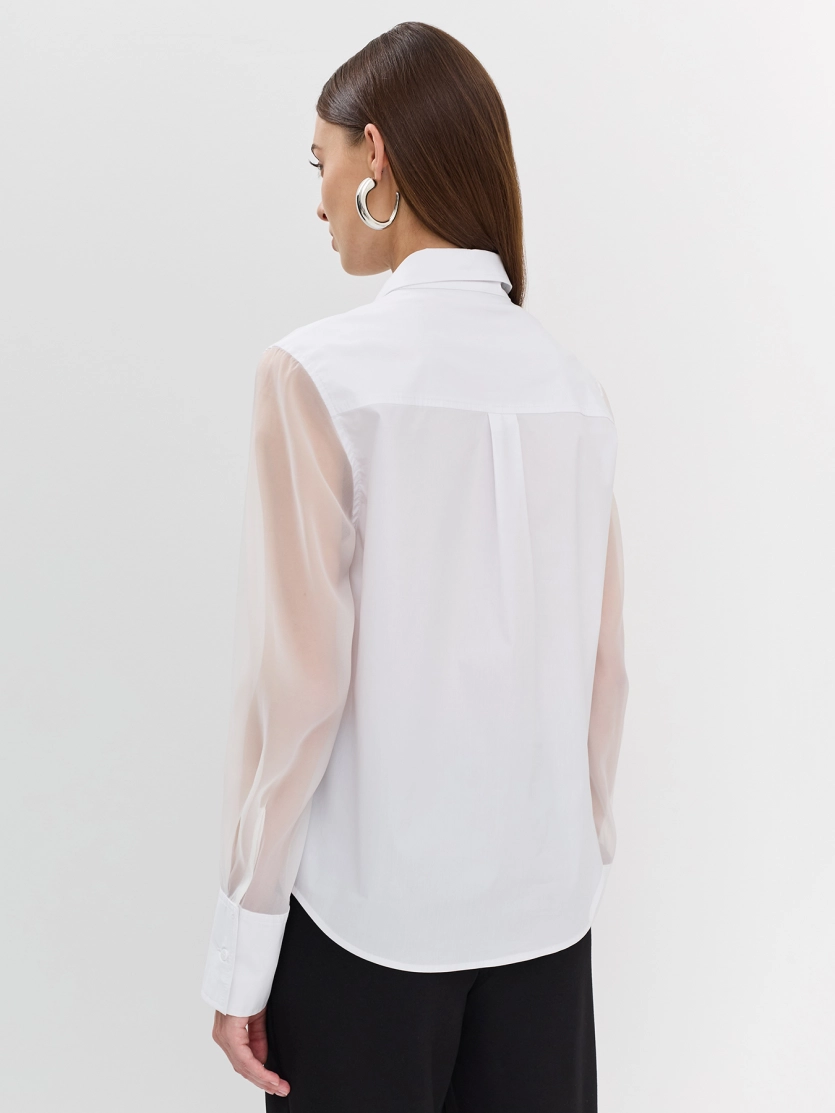 Белая рубашка Oversize