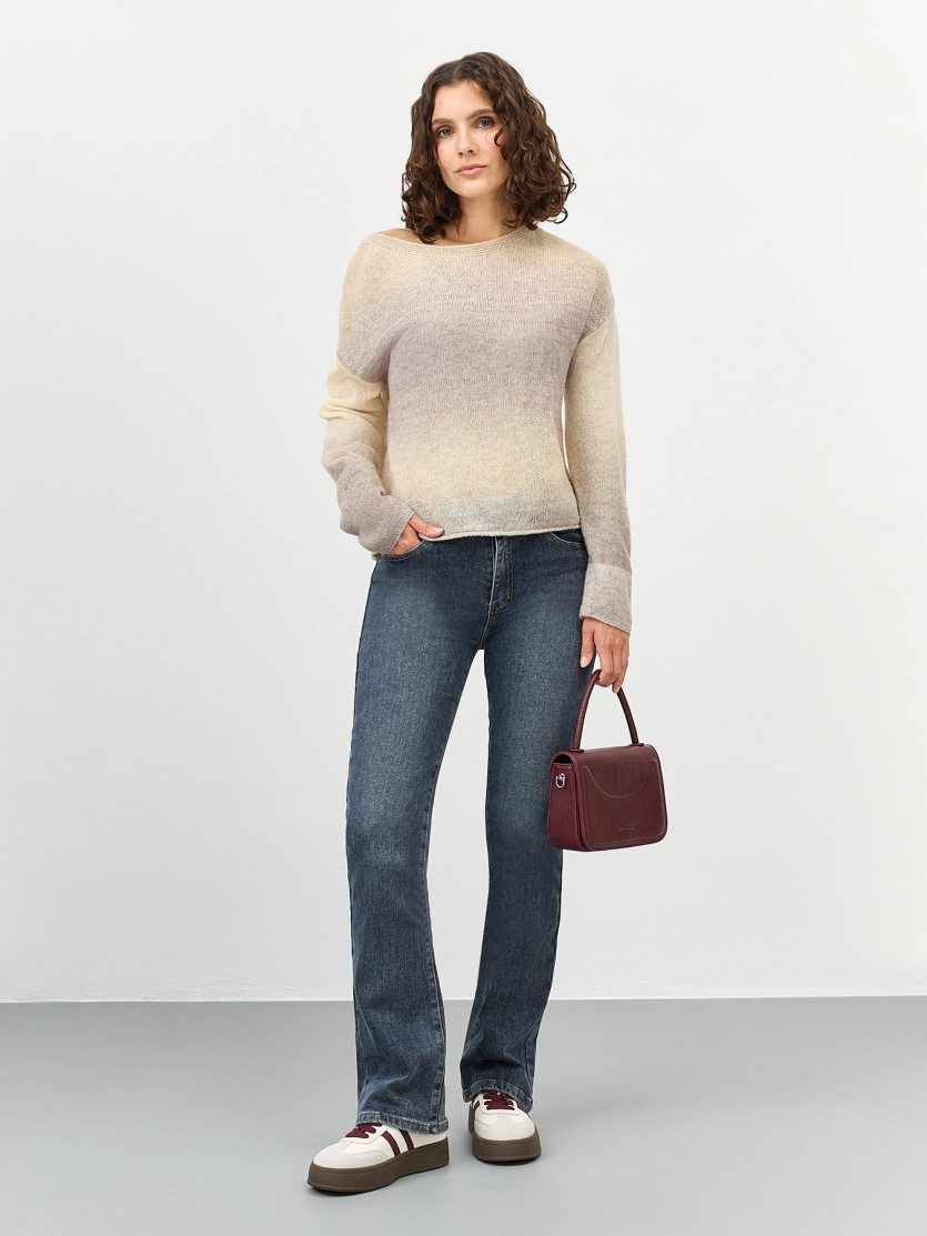 Джемпер с градиентным принтом