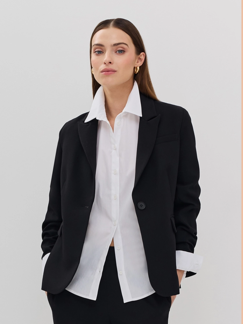 Базовая рубашка из эластичного хлопка