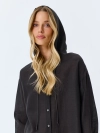 Oversize рубашка с капюшоном