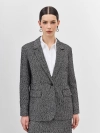 Однобортный жакет  из твида