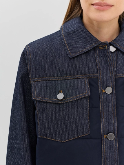 Комбинированная куртка рубашка