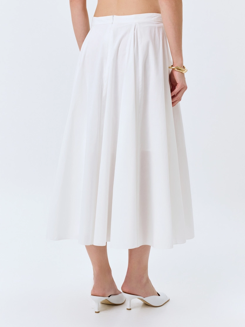 Пышная юбка-миди из 100% хлопка