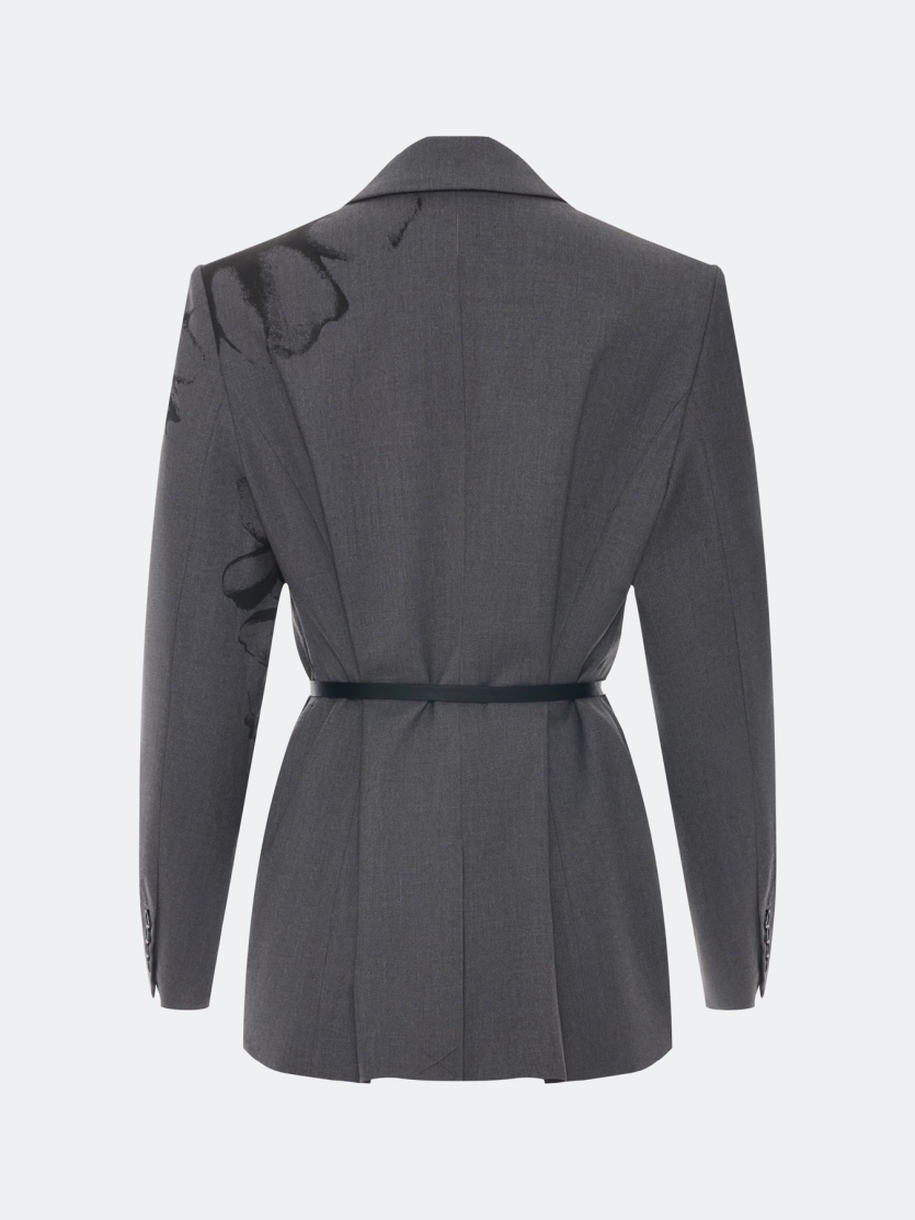 Жакет с цветочным принтом