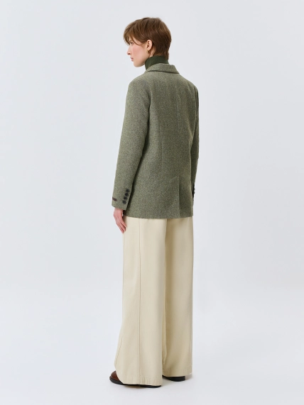 Шерстяной жакет с узором Herringbone