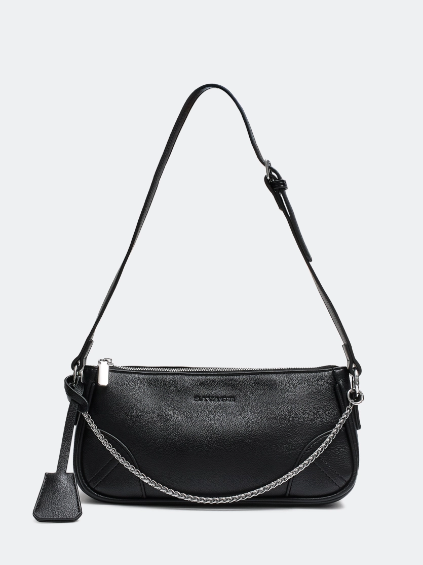 Сумка-такса с декоративной цепочкой