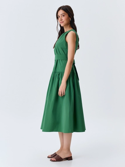 Яркое платье-миди из хлопка