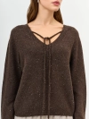 Джемпер с мерцающим люрексом 