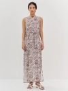 Платье макси  с этническим принтом