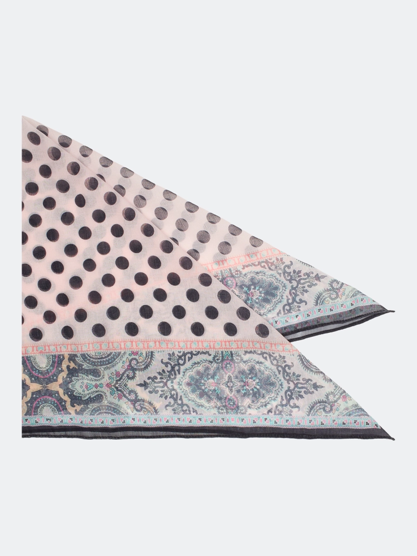 Легкий платок с абстрактным узором