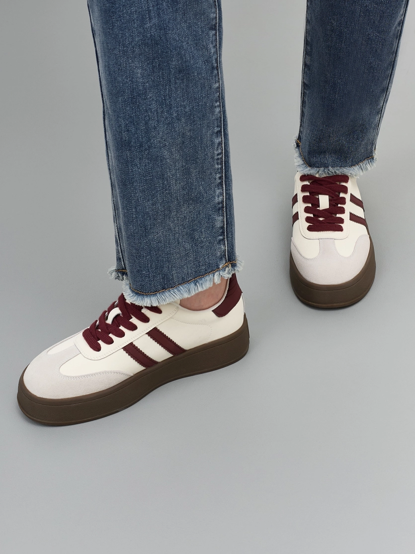 Кеды на контрастной подошве