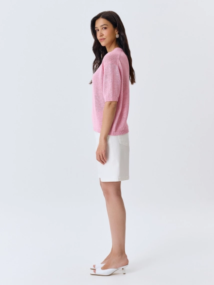 Белые джинсовые шорты