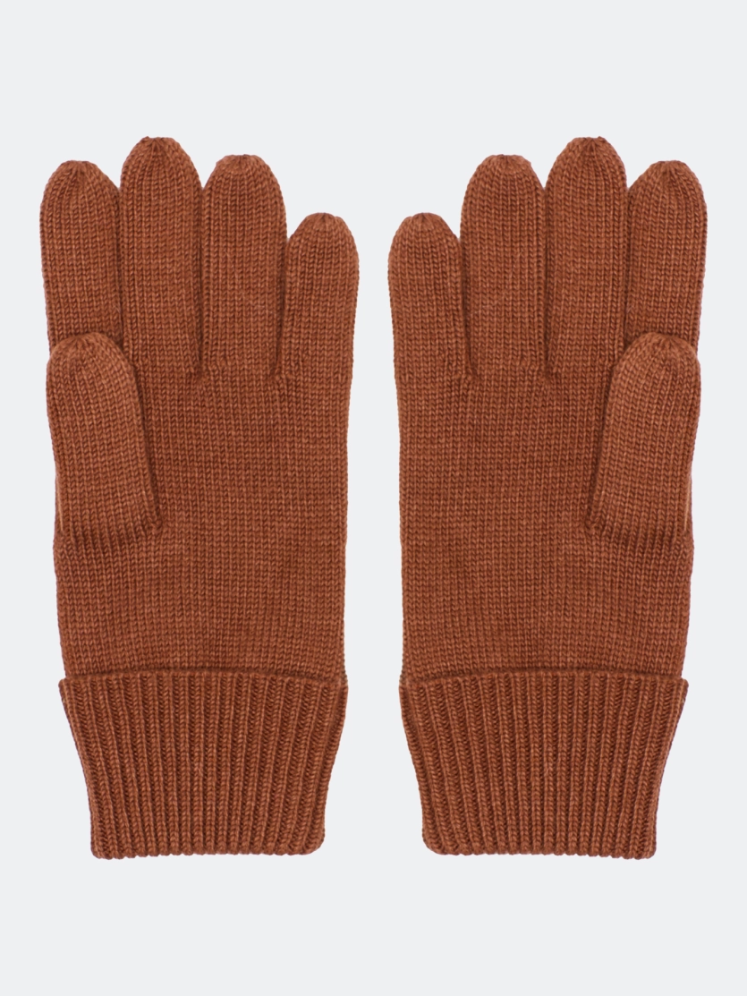 Вязаные перчатки с шерстью