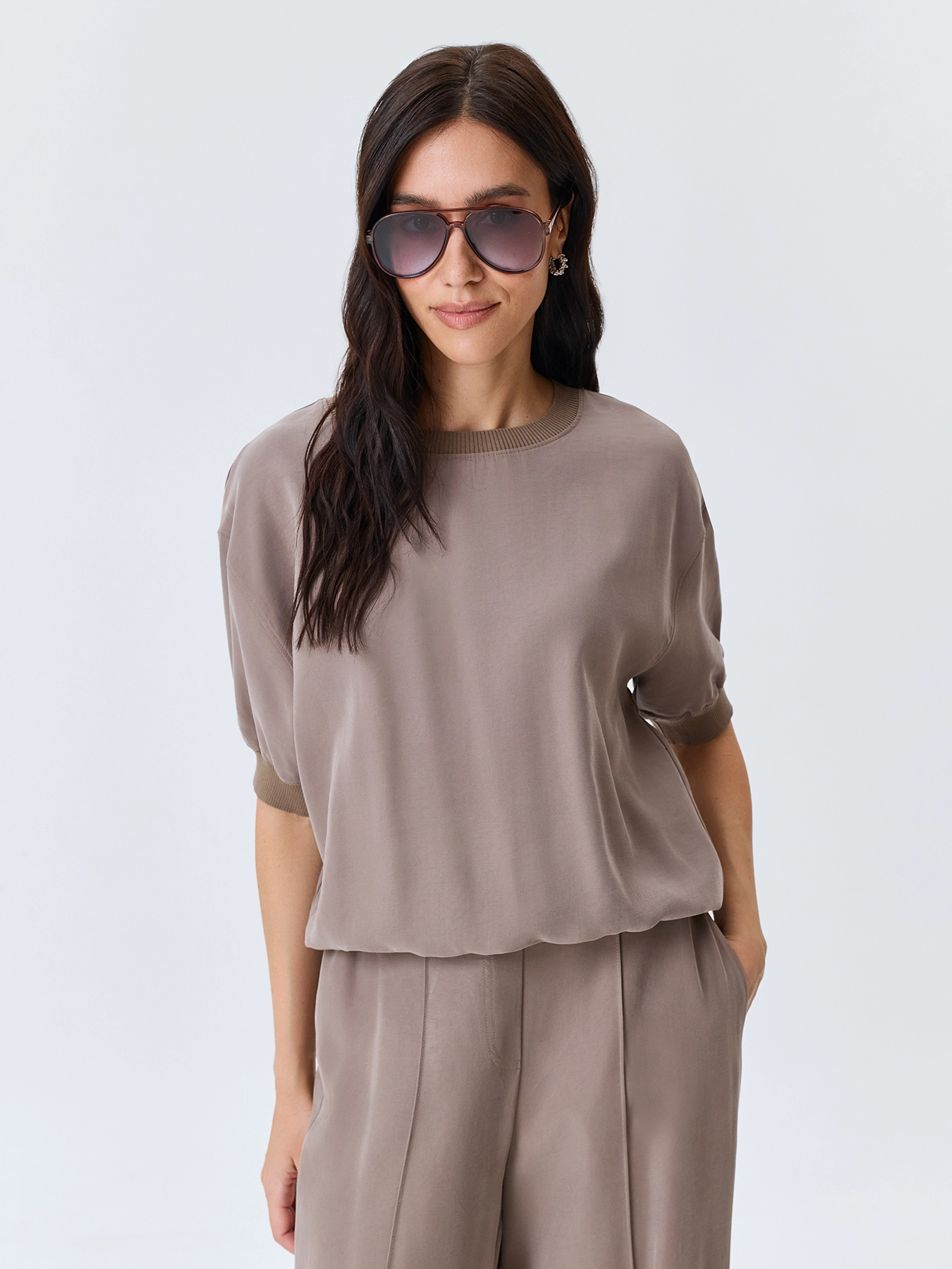 Свободная блузка из вискозы SAVAGE