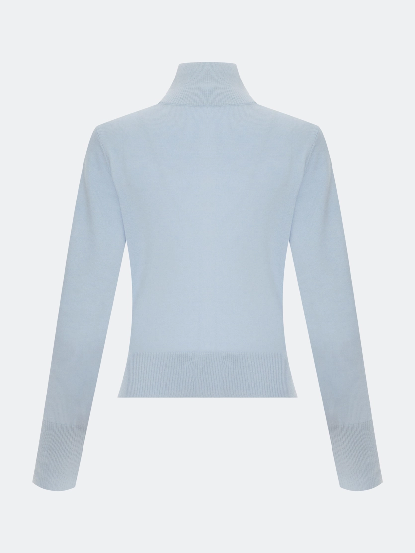 Кардиган с высоким воротником