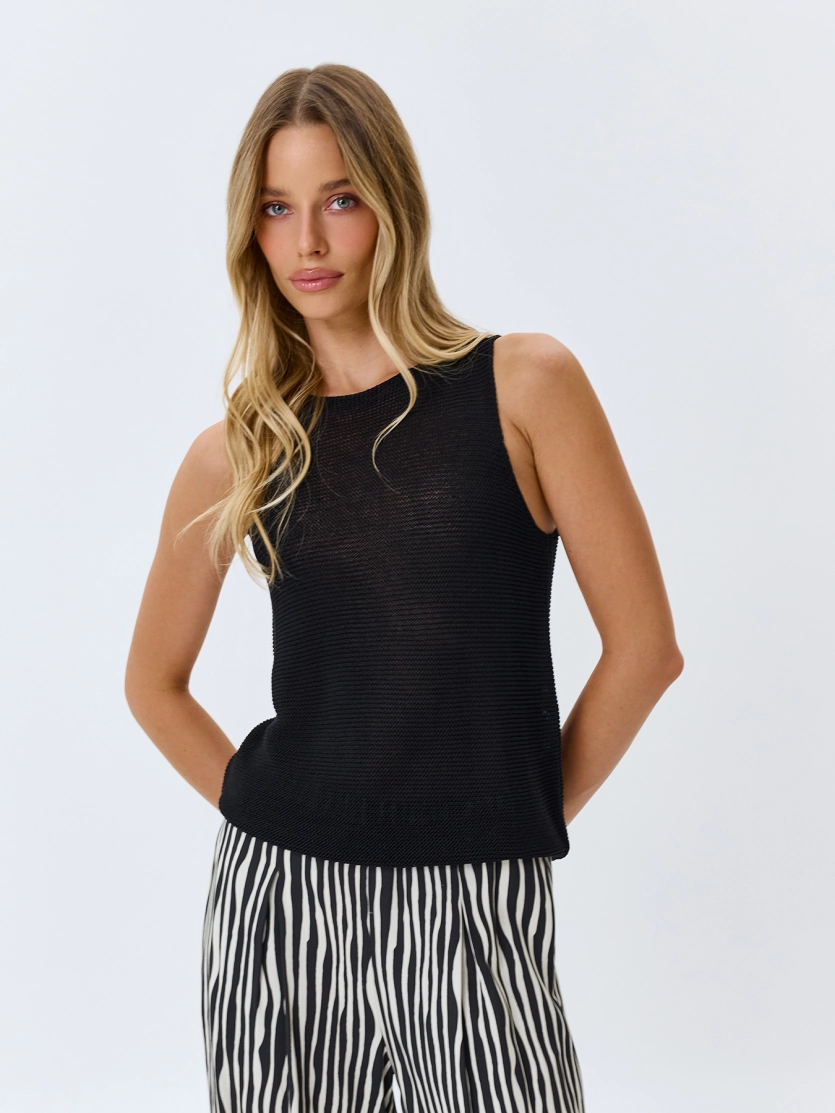 Вязаный топ из вискозы