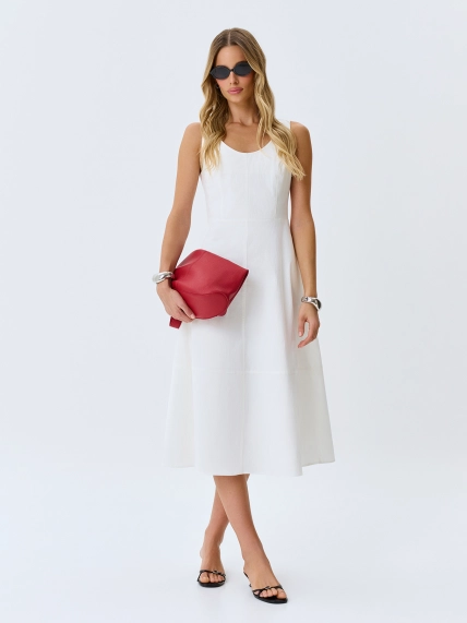 Хлопковое платье-миди