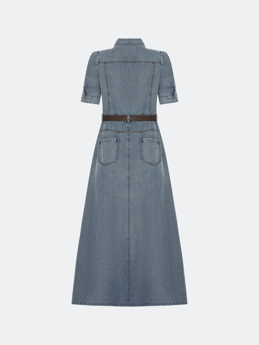 Платье-миди из денима