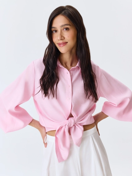 Блузка из вискозы цвета "Baby pink"