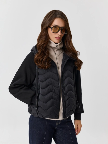 Комбинированная куртка с трикотажными рукавами