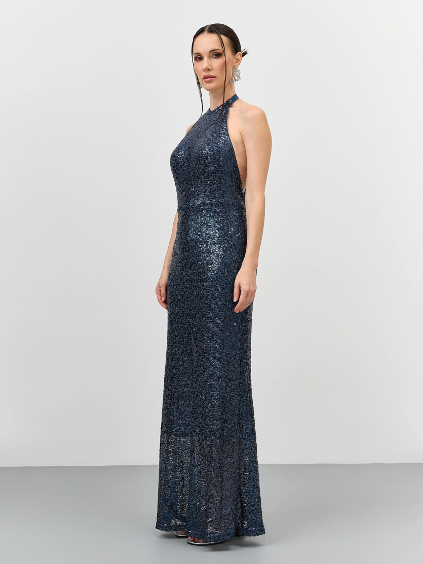 Нарядное платье с открытой спиной