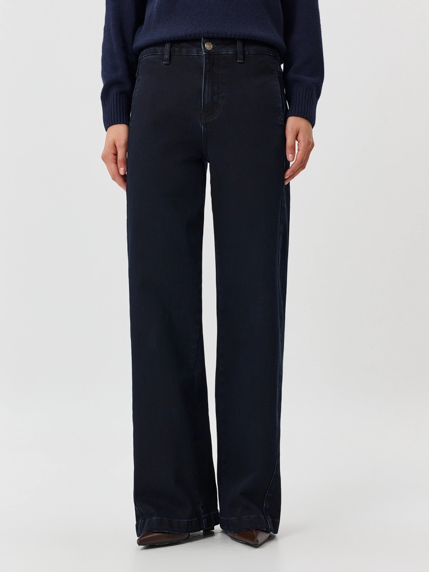 Утепленные джинсы Wide leg
