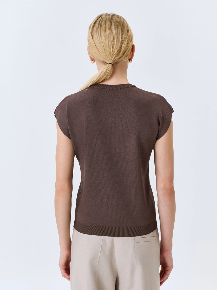 Вязаный топ из вискозы