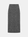 Прямая юбка из твида
