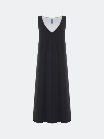 Комбинированное трикотажное платье