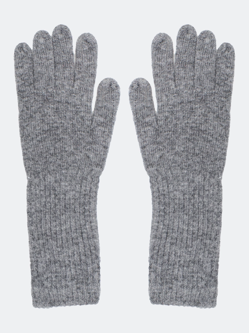 Удлиненные перчатки с шерстью