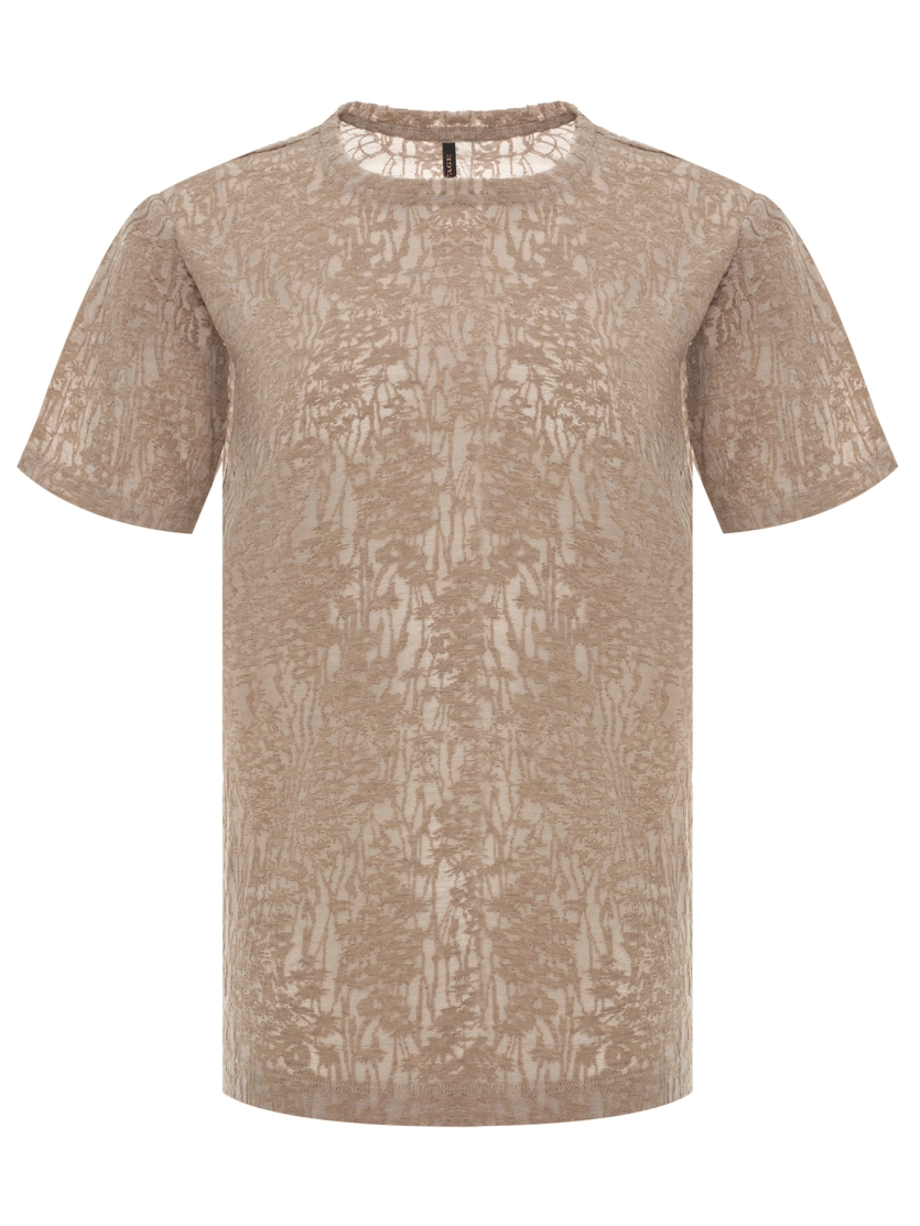 Футболка из фактурного трикотажа