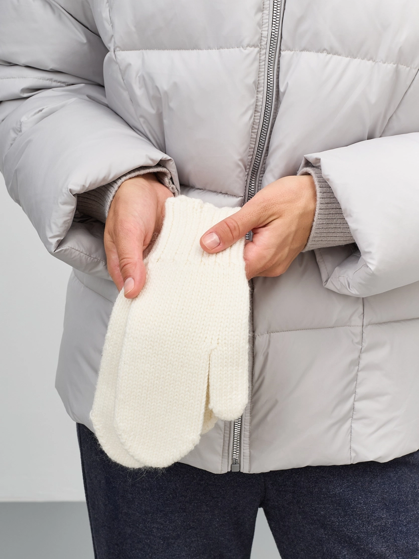 Теплые варежки с ангорой