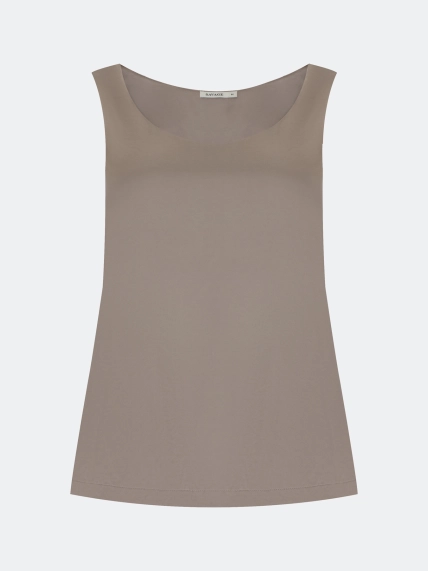 Свободный сатиновый топ