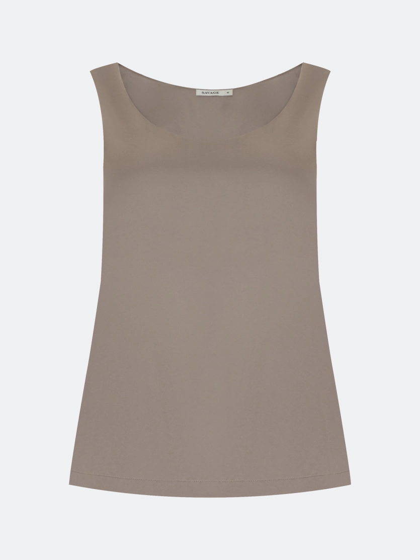 Свободный сатиновый топ