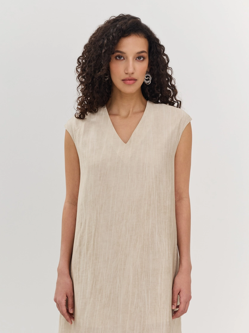 Легое платье из фактурной вискозы