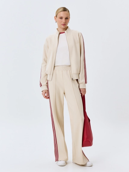 Трикотажные брюки с контрастными лампасами