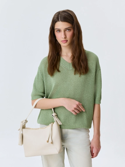 Сумка из эко кожи с обвесом