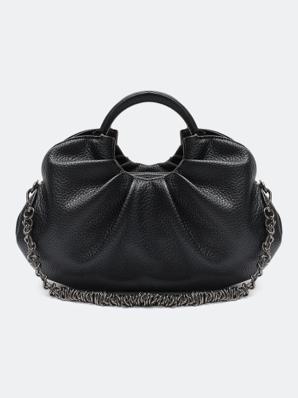 Сумка пельмень с акцентной цепочкой