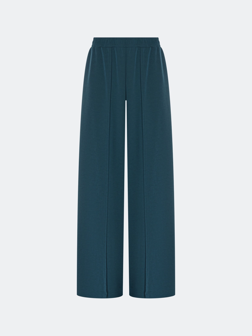 Брюки палаццо с высокими разрезами 