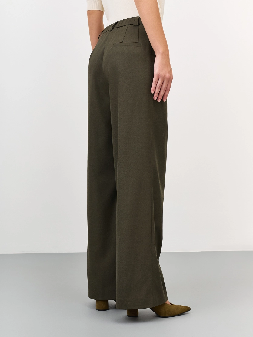 Брюки палаццо из смесовой вискозы