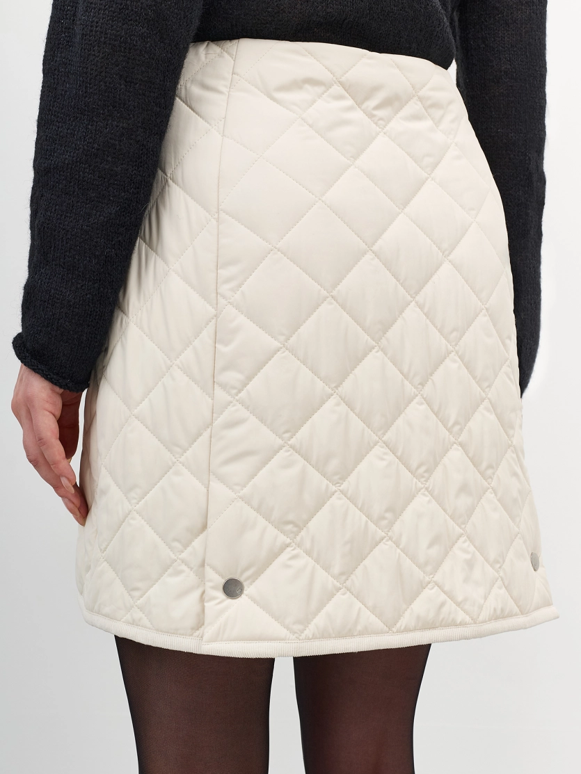 Стеганая юбка-мини