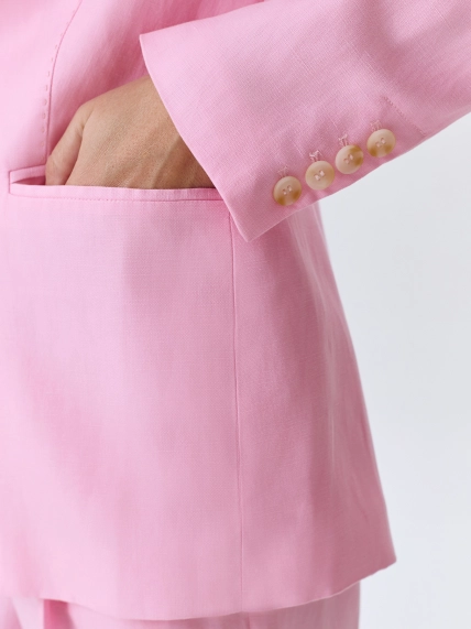 Яркий однобортный жакет из тенселя