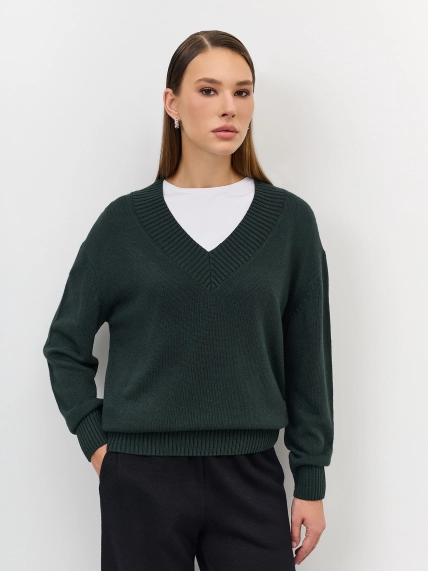 Базовый джемпер с V-образным вырезом