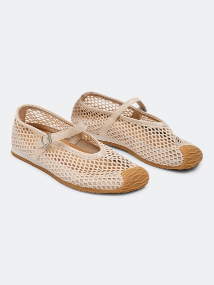 Ажурные балетки в спортивном стиле